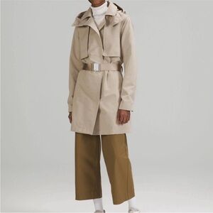 Lululemon Athletica Beige Trench Coat